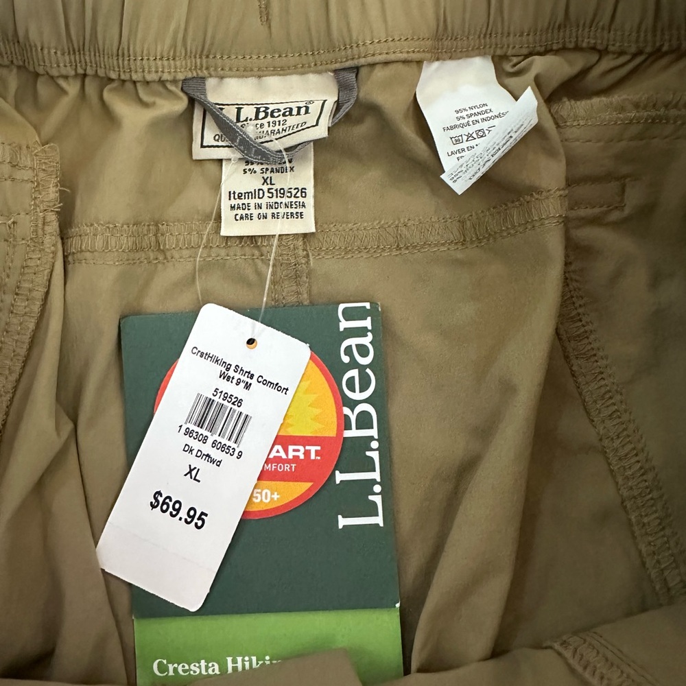 L.L.Bean Cresta Hiking Shortd - Khaki